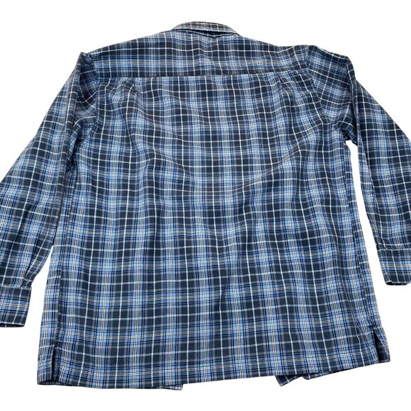 Genuine Dickies Mens Plaid Button-Up Shirt Size M Long Sleeve Cotton/Polyester B - Picture 2 of 7
